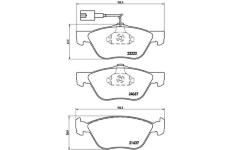 Sada brzdových destiček, kotoučová brzda BREMBO P 23 112