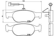 Sada brzdových destiček, kotoučová brzda BREMBO P 23 113