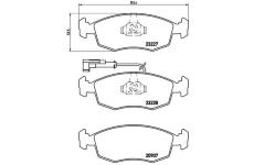 Sada brzdových destiček, kotoučová brzda BREMBO P 23 121