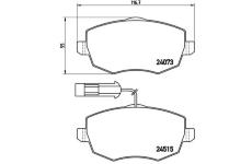 Sada brzdových destiček, kotoučová brzda BREMBO P 23 128