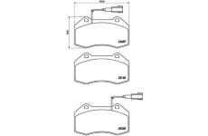 Sada brzdových destiček, kotoučová brzda BREMBO P 23 139