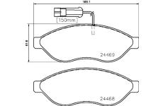 Sada brzdových platničiek kotúčovej brzdy BREMBO P 23 143