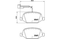 Sada brzdových destiček, kotoučová brzda BREMBO P 23 146