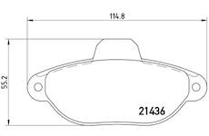 Sada brzdových destiček, kotoučová brzda BREMBO P 23 160