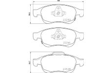 Sada brzdových destiček, kotoučová brzda BREMBO P 23 165