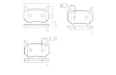 Sada brzdových destiček, kotoučová brzda BREMBO P 23 184