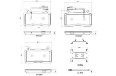 Sada brzdových platničiek kotúčovej brzdy BREMBO P 23 187X