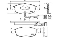 Sada brzdových platničiek kotúčovej brzdy BREMBO P 24 007