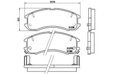 Sada brzdových platničiek kotúčovej brzdy BREMBO P 24 024