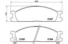 Sada brzdových destiček, kotoučová brzda BREMBO P 24 026