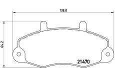 Sada brzdových destiček, kotoučová brzda BREMBO P 24 032