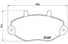 Sada brzdových platničiek kotúčovej brzdy BREMBO P 24 033