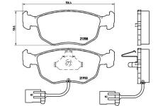 Sada brzdových destiček, kotoučová brzda BREMBO P 24 035