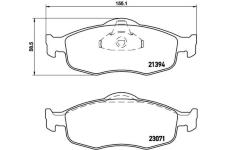 Sada brzdových destiček, kotoučová brzda BREMBO P 24 037