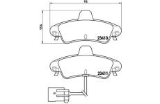 Sada brzdových destiček, kotoučová brzda BREMBO P 24 038