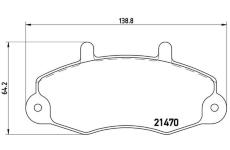 Sada brzdových platničiek kotúčovej brzdy BREMBO P 24 049