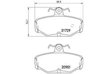 Sada brzdových destiček, kotoučová brzda BREMBO P 24 079