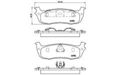 Sada brzdových platničiek kotúčovej brzdy BREMBO P 24 083