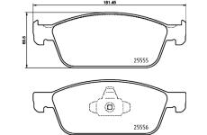 Sada brzdových platničiek kotúčovej brzdy BREMBO P 24 199