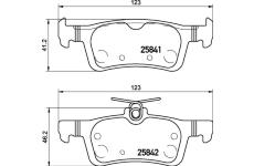 Sada brzdových destiček, kotoučová brzda BREMBO P 24 204