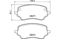 Sada brzdových destiček, kotoučová brzda BREMBO P 24 236