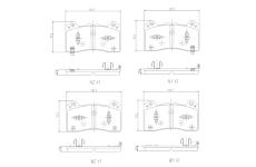 Sada brzdových platničiek kotúčovej brzdy BREMBO P 24 266