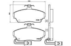 Sada brzdových destiček, kotoučová brzda BREMBO P 28 014