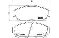 Sada brzdových platničiek kotúčovej brzdy BREMBO P 28 048