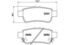 Sada brzdových destiček, kotoučová brzda BREMBO P 28 062