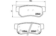 Sada brzdových platničiek kotúčovej brzdy BREMBO P 30 014