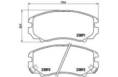 Sada brzdových platničiek kotúčovej brzdy BREMBO P 30 018