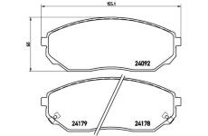 Sada brzdových platničiek kotúčovej brzdy BREMBO P 30 019