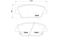 Sada brzdových platničiek kotúčovej brzdy BREMBO P 30 066