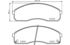 Sada brzdových destiček, kotoučová brzda BREMBO P 30 091