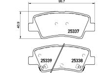 Sada brzdových destiček, kotoučová brzda BREMBO P 30 094X