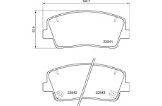 Sada brzdových destiček, kotoučová brzda BREMBO P 30 108