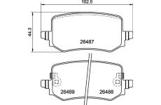 Sada brzdových destiček, kotoučová brzda BREMBO P 30 139