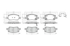 Sada brzdových platničiek kotúčovej brzdy BREMBO P 30 154