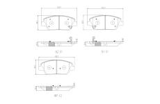 Sada brzdových platničiek kotúčovej brzdy BREMBO P 30 172
