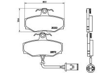 Sada brzdových destiček, kotoučová brzda BREMBO P 36 006