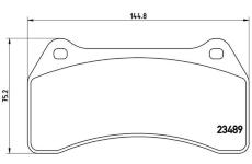 Sada brzdových destiček, kotoučová brzda BREMBO P 36 014