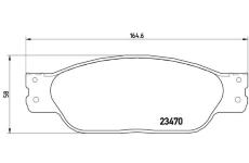 Sada brzdových platničiek kotúčovej brzdy BREMBO P 36 016