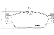 Sada brzdových platničiek kotúčovej brzdy BREMBO P 36 021