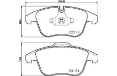 Sada brzdových destiček, kotoučová brzda BREMBO P 36 030