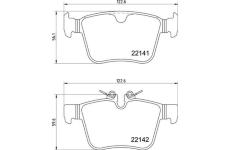 Sada brzdových destiček, kotoučová brzda BREMBO P 36 037