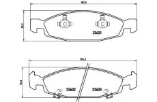 Sada brzdových destiček, kotoučová brzda BREMBO P 37 005