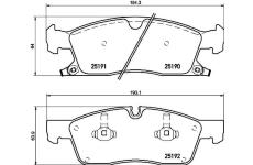 Sada brzdových destiček, kotoučová brzda BREMBO P 37 015