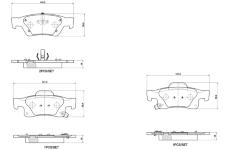 Sada brzdových platničiek kotúčovej brzdy BREMBO P 37 016X