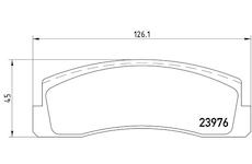 Sada brzdových destiček, kotoučová brzda BREMBO P 41 005