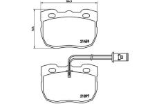 Sada brzdových destiček, kotoučová brzda BREMBO P 44 004